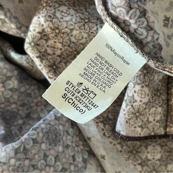 🌟Adora cold shoulder bohemian Top S - Picture 7 of 12